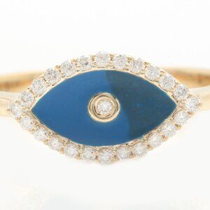 0.13 Carat Natural SI1 DIAMONDS in 14K Solid Yellow Gold Women Ring